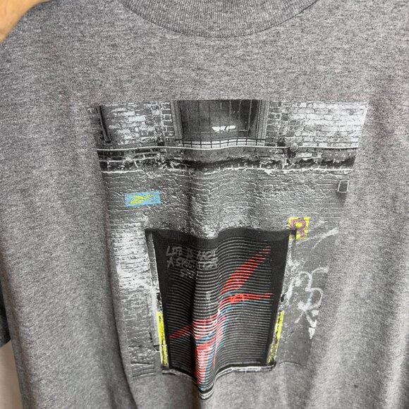 Reebok Men's Logo Graphic T-Shirt Gray Size XL - Picture 3 of 5